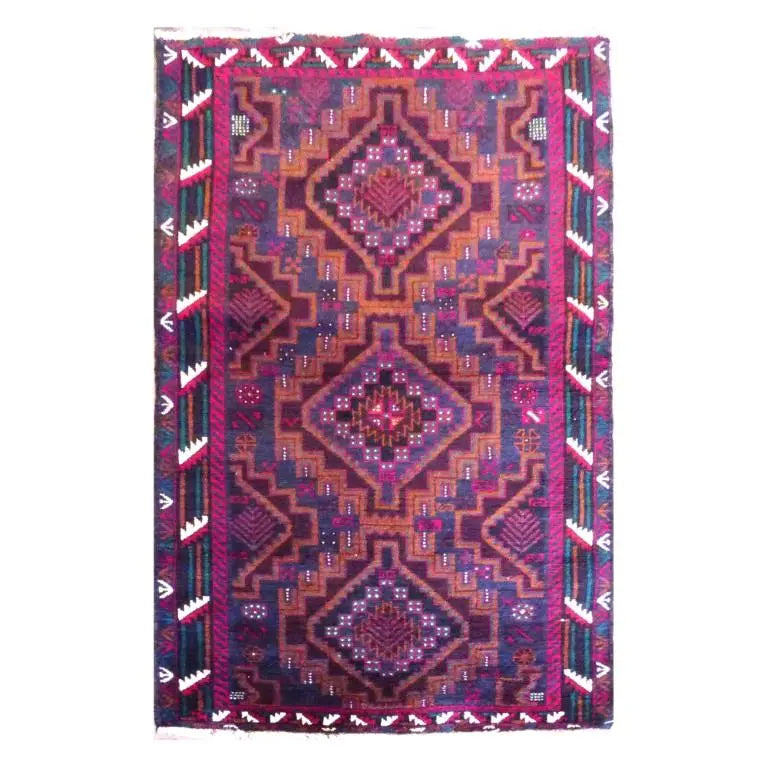 One Of The Kind Afghani Khotan Rug 5'5" x 3'1"